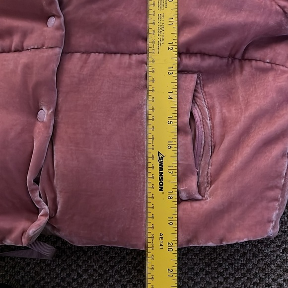 MONCLER Pink Velvet Down Cercis Jacket size 3 - Picture 13 of 14